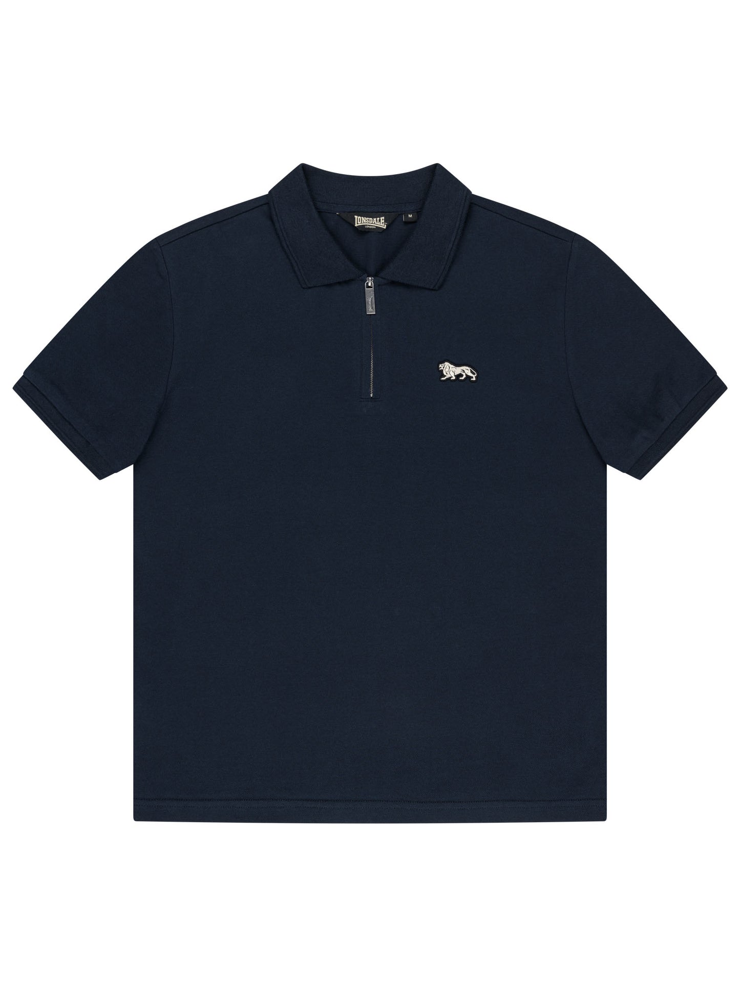 Lonsdale Herren Poloshirt in Dunkelblau mit Reissverschluss