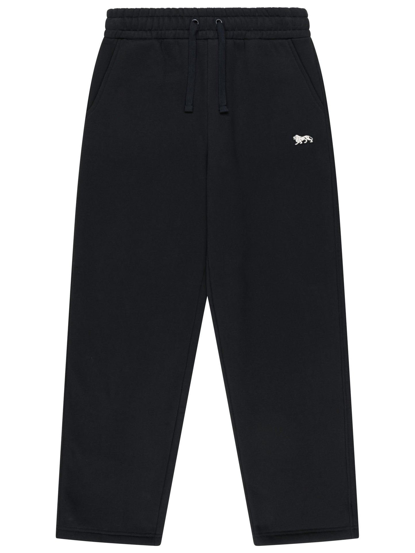 Schwarze Lonsdale Herren-Jogginghose mit Löwen-Logo. Bequeme Fleece-Trainerhose im Schweizer Online-Shop kaufen
