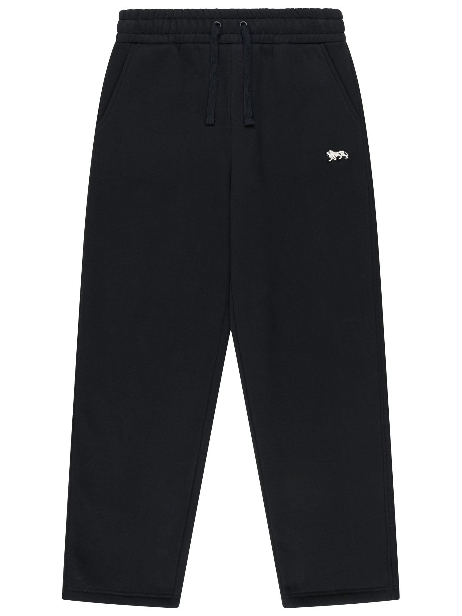 Schwarze Lonsdale Herren-Jogginghose mit Löwen-Logo. Bequeme Fleece-Trainerhose im Schweizer Online-Shop kaufen