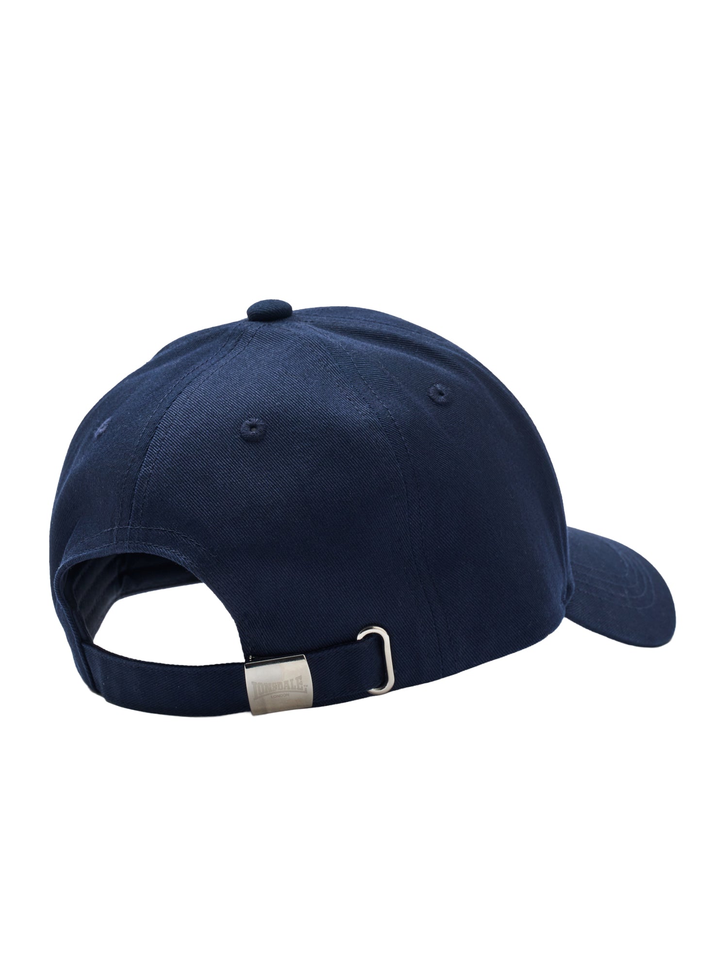 Rückseite der Lonsdale Twickenham Kappe in Dark Navy mit verstellbarem Metallverschluss online bestellen Schweiz.