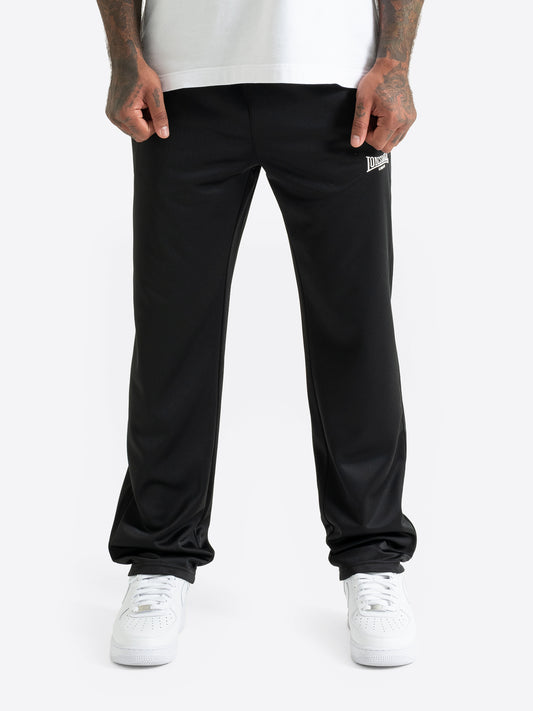 Schwarze Lonsdale Herren-Jogginghose in normaler Passform mit Logo-Stickerei.