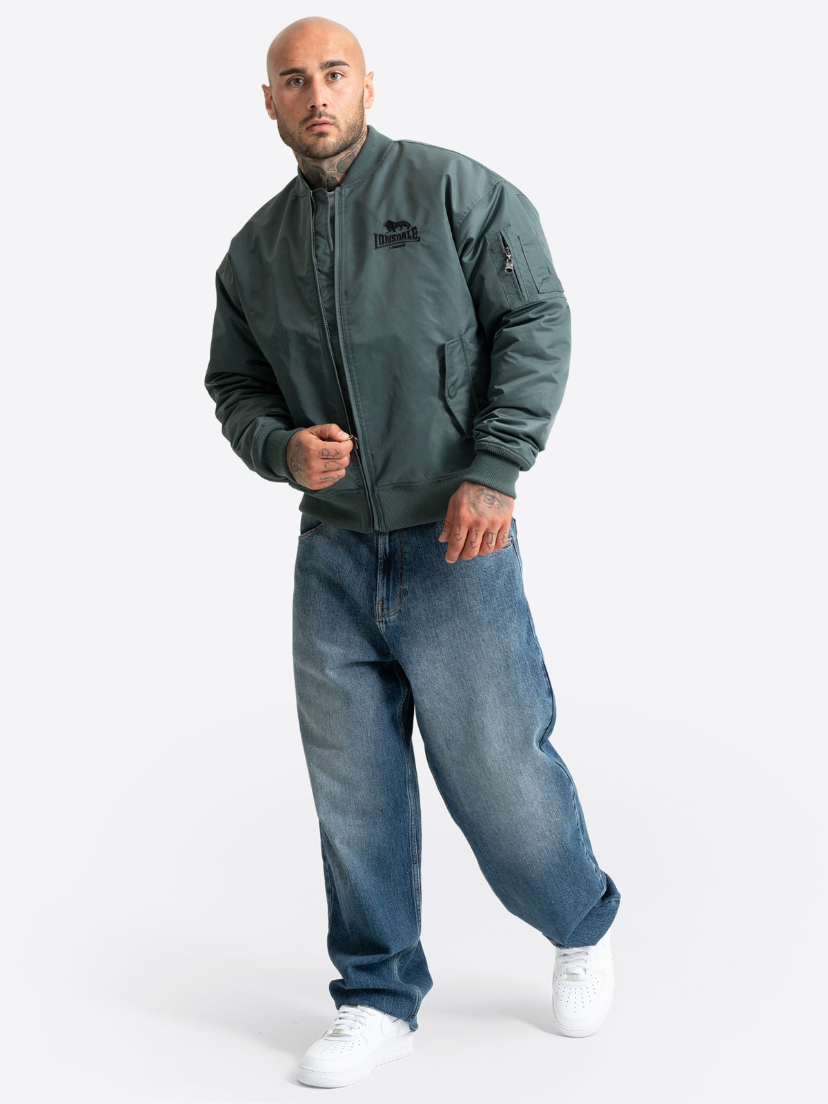 Lonsdale 118130 Torksey Bomberjacke Boxy Fit Oliv