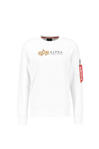 Alpha Industries Label  Sweater - white