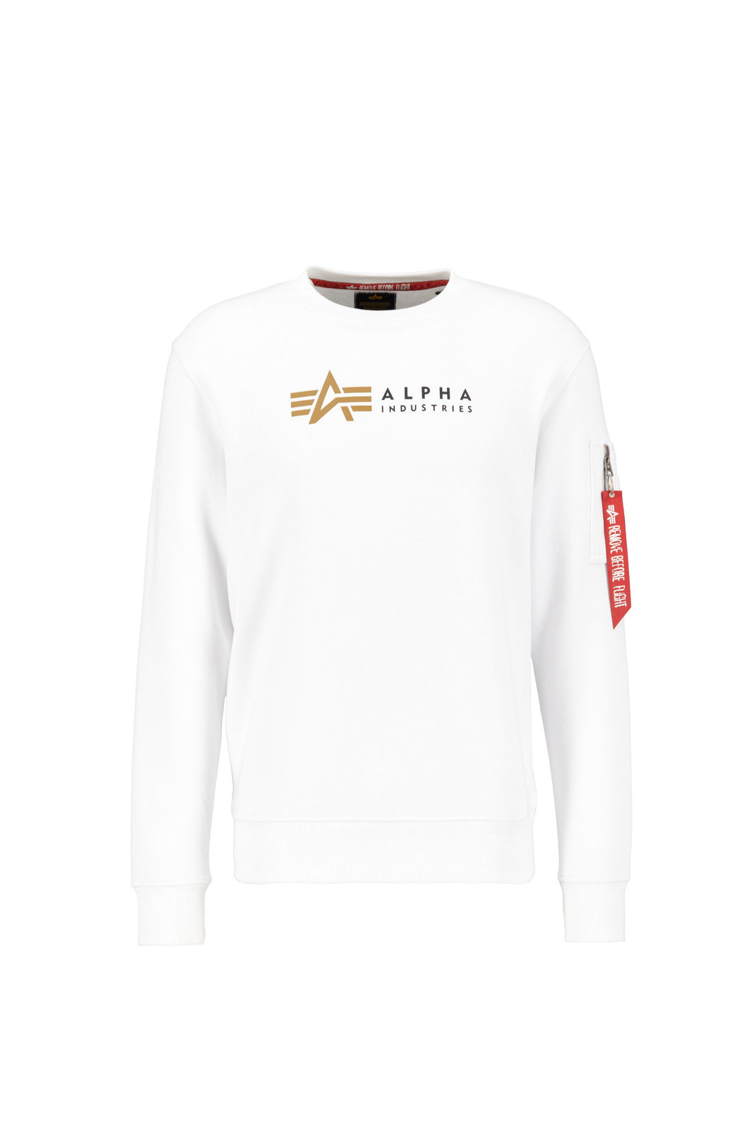 Alpha Industries Label  Sweater - white