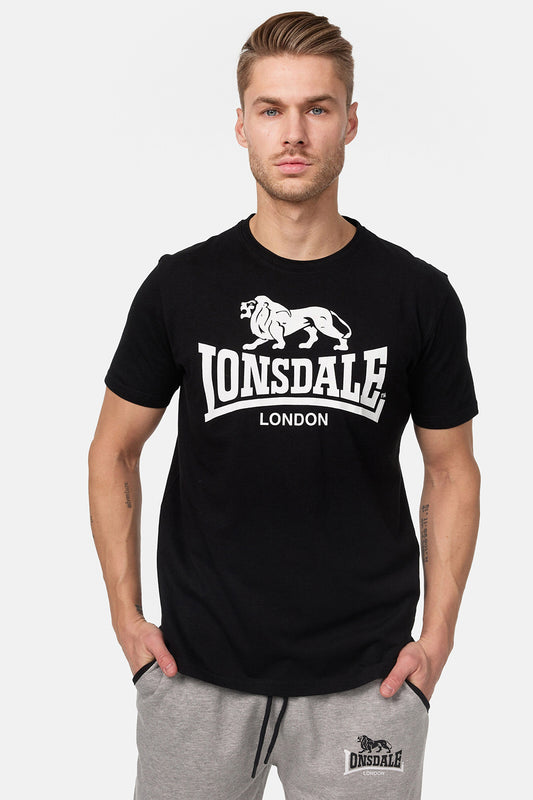 Lonsdale 119083 Regular Logo T-Shirt -  Schwarz