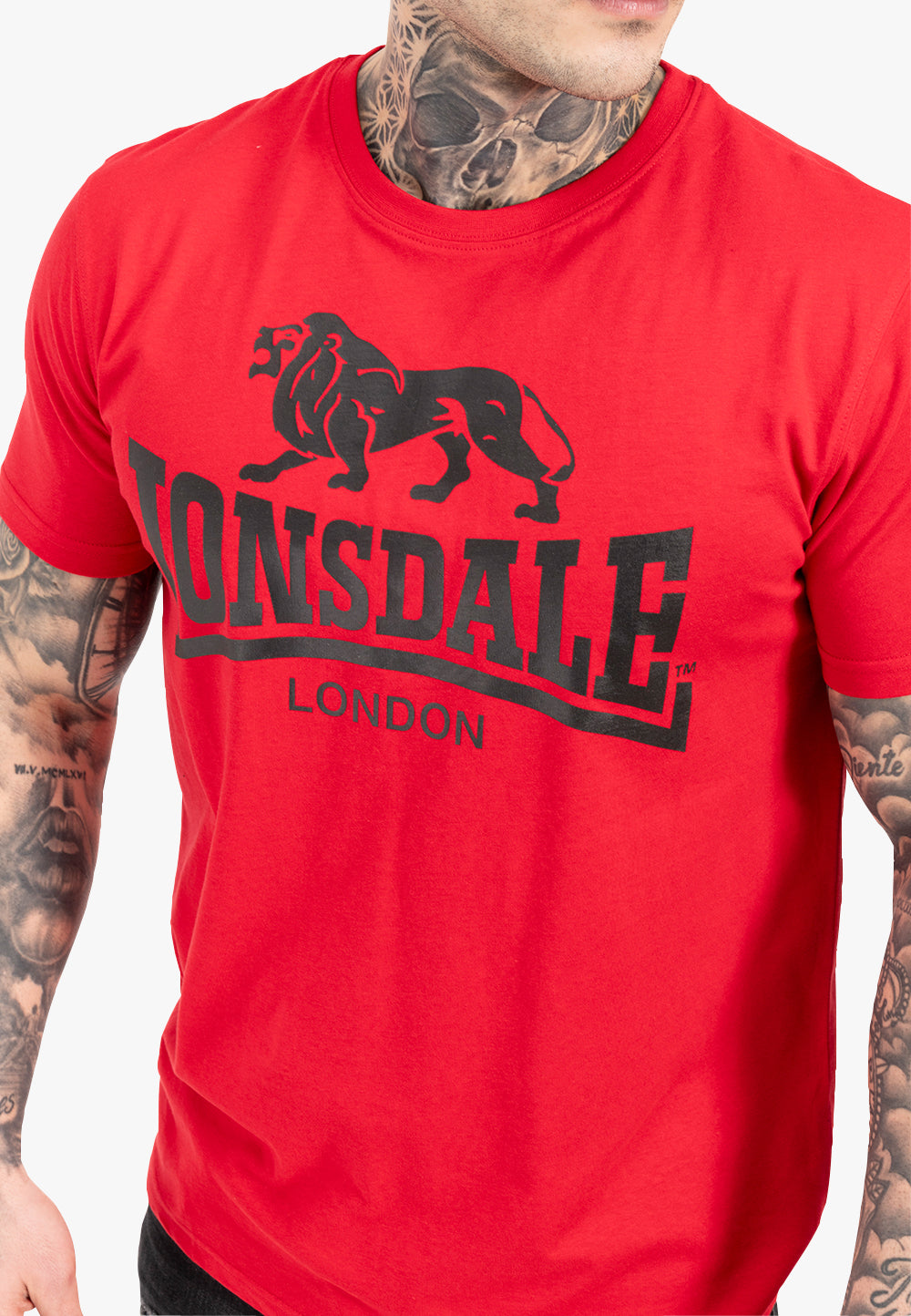 Lonsdale 119083 Regular Logo T-Shirt - Rot