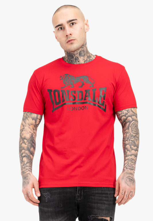 Lonsdale 119083 Regular Logo T-Shirt - Rot