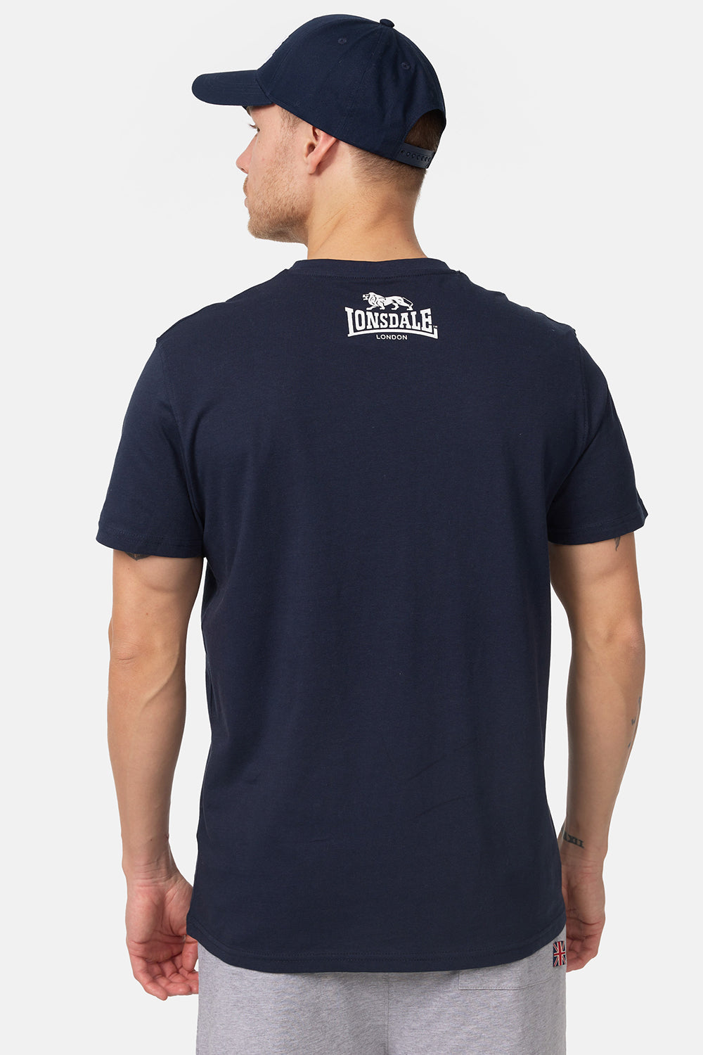 Lonsdale 119083 Regular Logo T-Shirt Navy