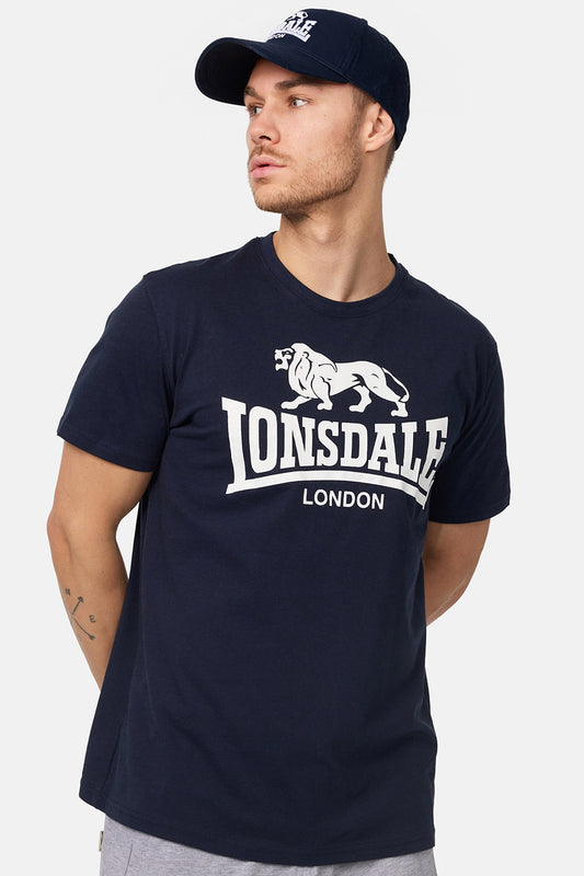 Lonsdale 119083 Regular Logo T-Shirt Navy