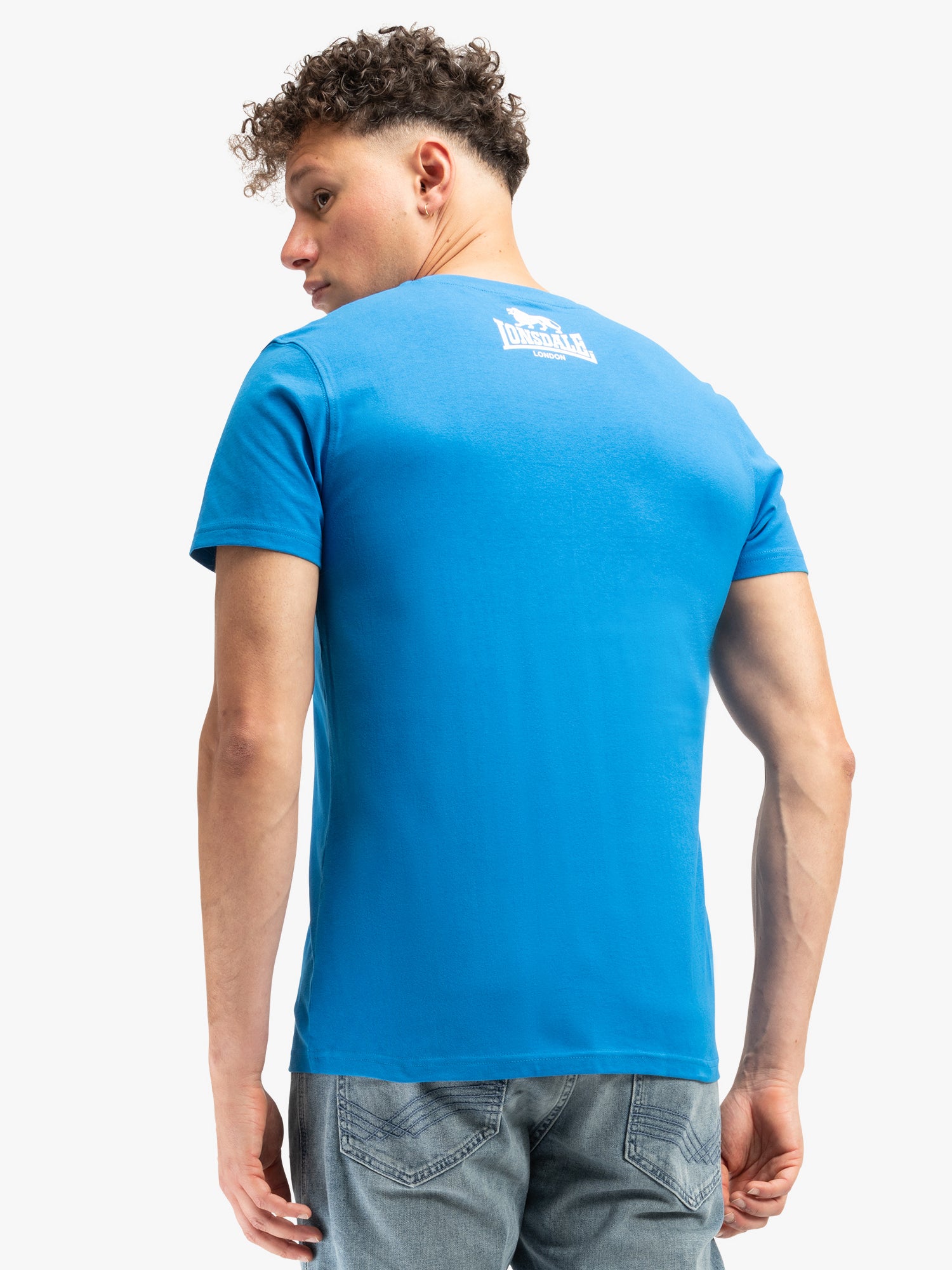 Lonsdale 119083 Regular Logo T-Shirt - Royal Blau