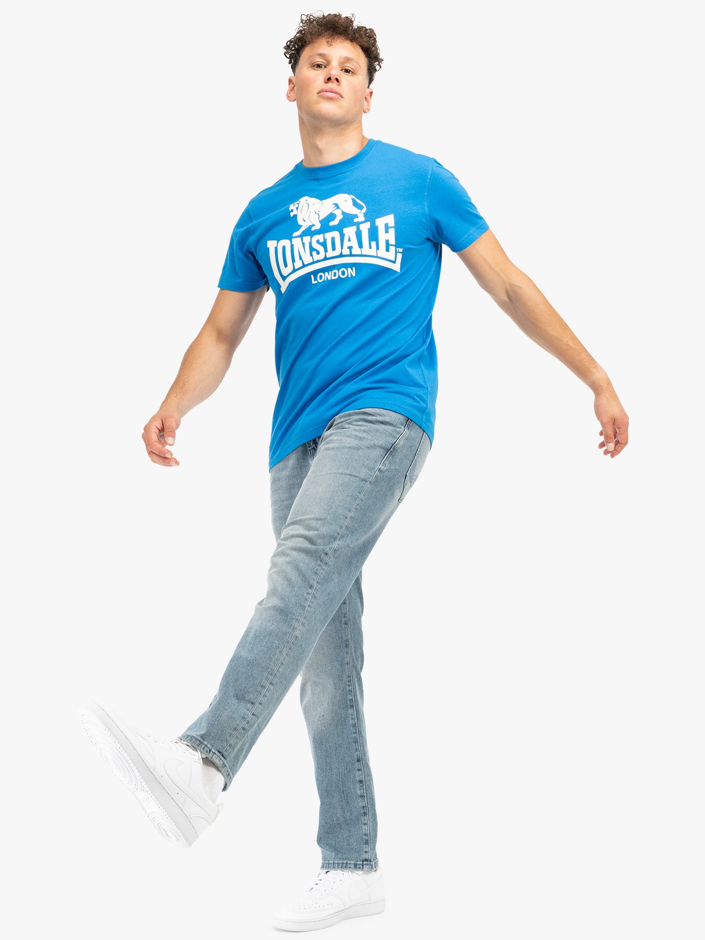 Lonsdale 119083 Regular Logo T-Shirt - Royal Blau