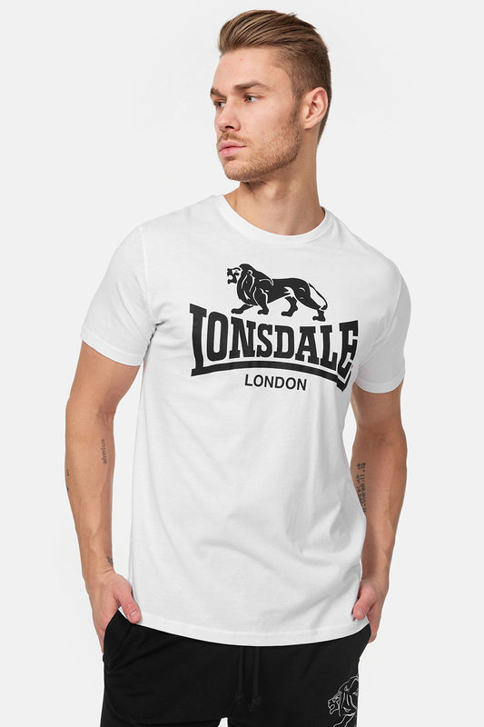 Lonsdale 119083 Regular Logo T-Shirt - Weiss