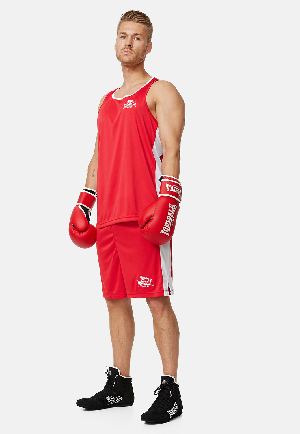 Lonsdale 119126 Amateur Singlet Rot