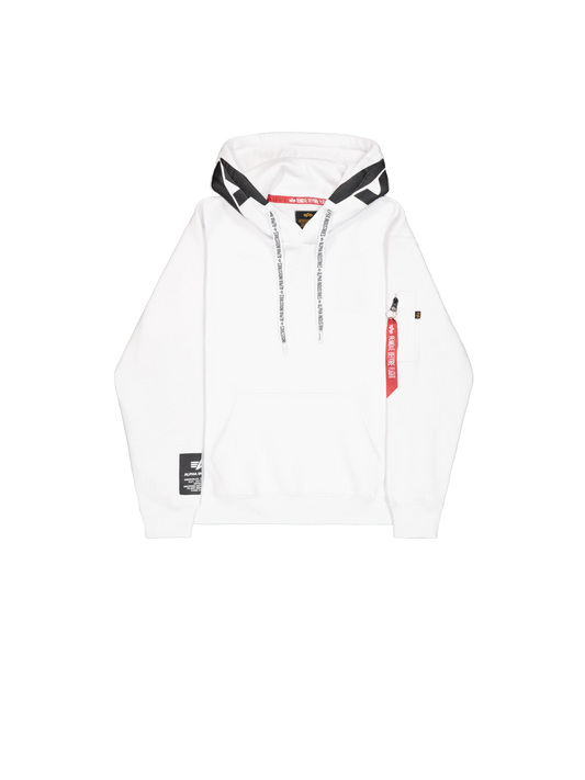 Alpha Industries Alpha Hoodie Herren – Vorderansicht mit Kapuze