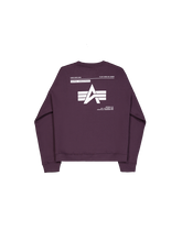 Laden Sie das Bild in den Galerie-Viewer, Alpha Industries Logo Back Print Sweater - plum
