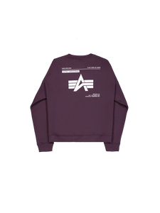 Alpha Industries Logo Back Print Sweater - plum