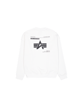 Laden Sie das Bild in den Galerie-Viewer, Alpha Industries Logo Back Print Sweater - white
