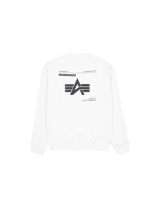 Alpha Industries Logo Back Print Sweater - white