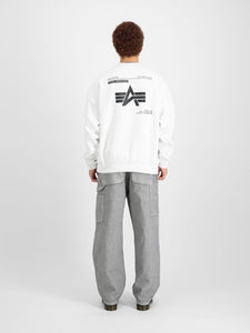 Alpha Industries Logo Back Print Sweater - white