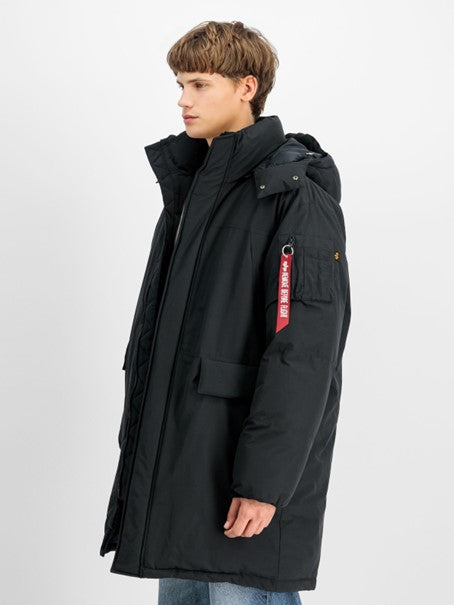 Alpha Industries Puffer Parka mit abnehmbarer Kapuze – wetterfester Herren Mantel, warm gefüttert, bluepalm.ch Schweiz