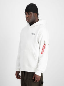 Alpha Industries Signature Back Print Hoody - White
