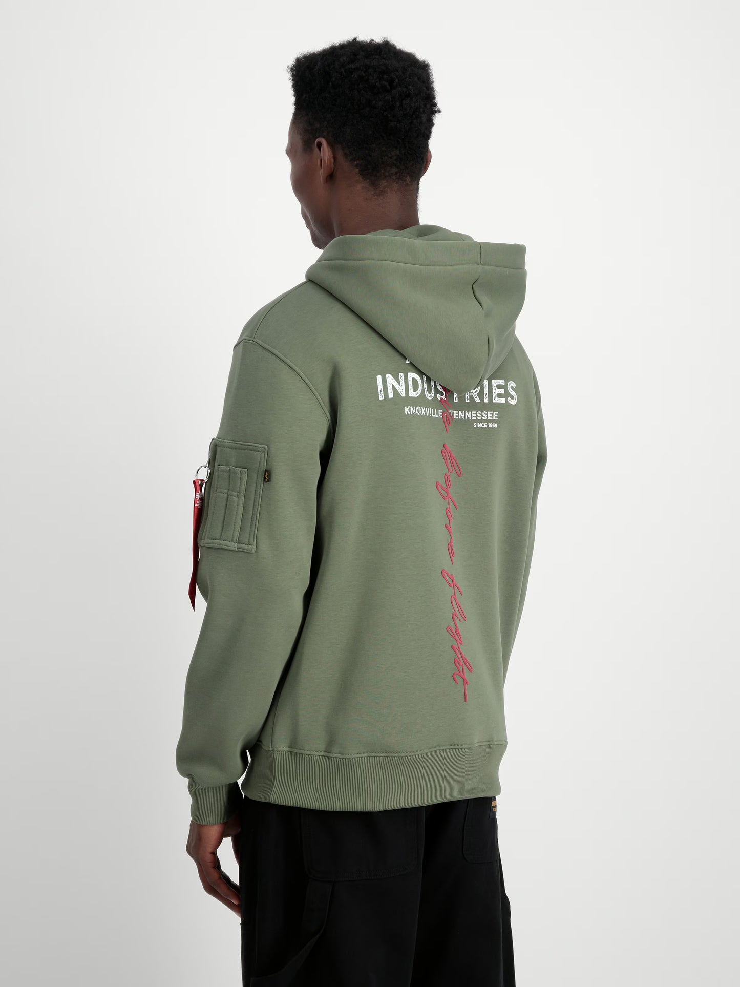 148341 - Alpha Industries Signature Back Print Hoody