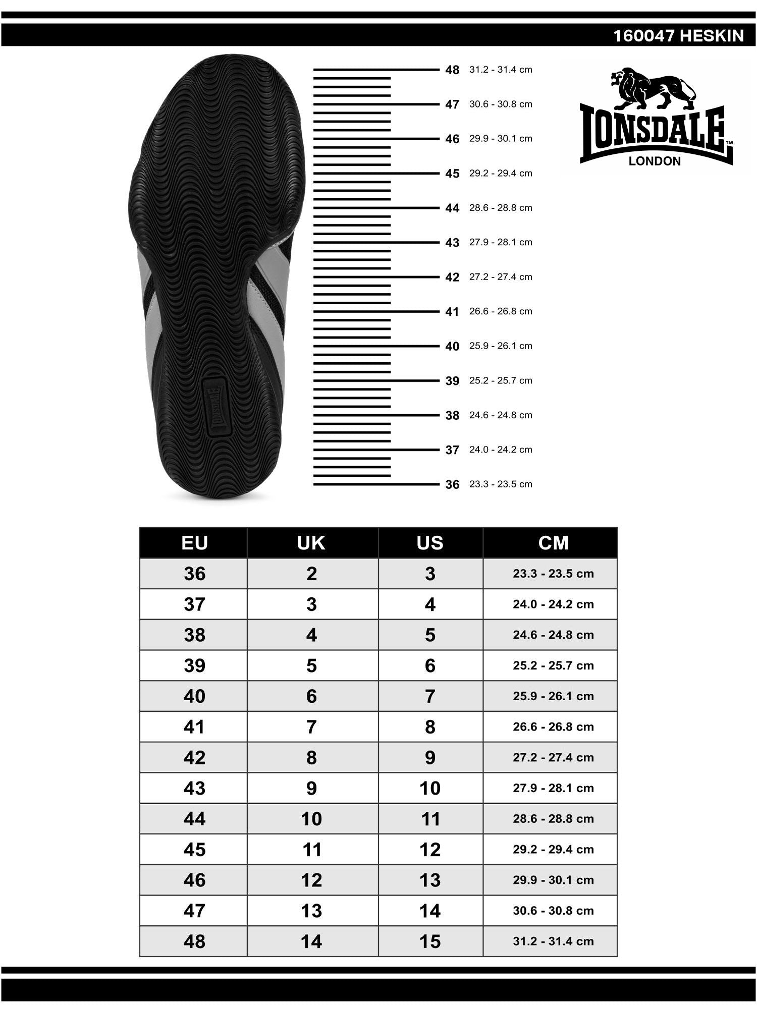 Schwarz-graue Lonsdale Boxschuhe aus Mesh mit gutem Grip und Knöchelstütze