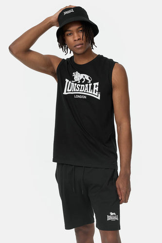 Lonsdale 117434 Allanton Kurzer Trainingsanzug Schwarz
