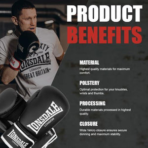 Lonsdale Ashdon 160011 Boxhandschuh Schwarz