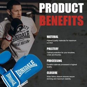 Lonsdale Ashdon 160011 Boxhandschuh Blau