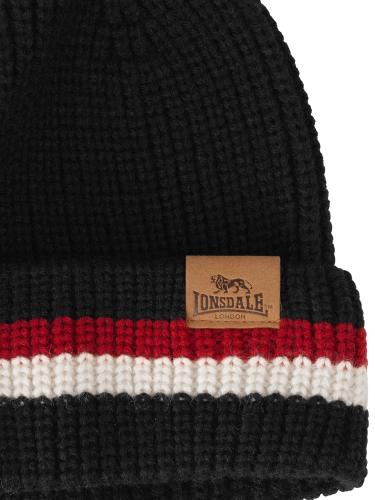 Lonsdale 116005 Butleigh Schal & Mütze Set Schwarz