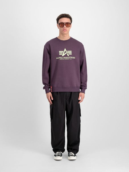 Alpha Industries Logo Basic Sweater - plum
