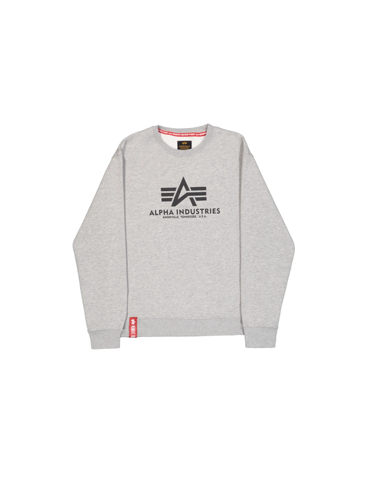 Alpha Industries Basic Sweater Herren in Schwarz – Vorderansicht mit Logo