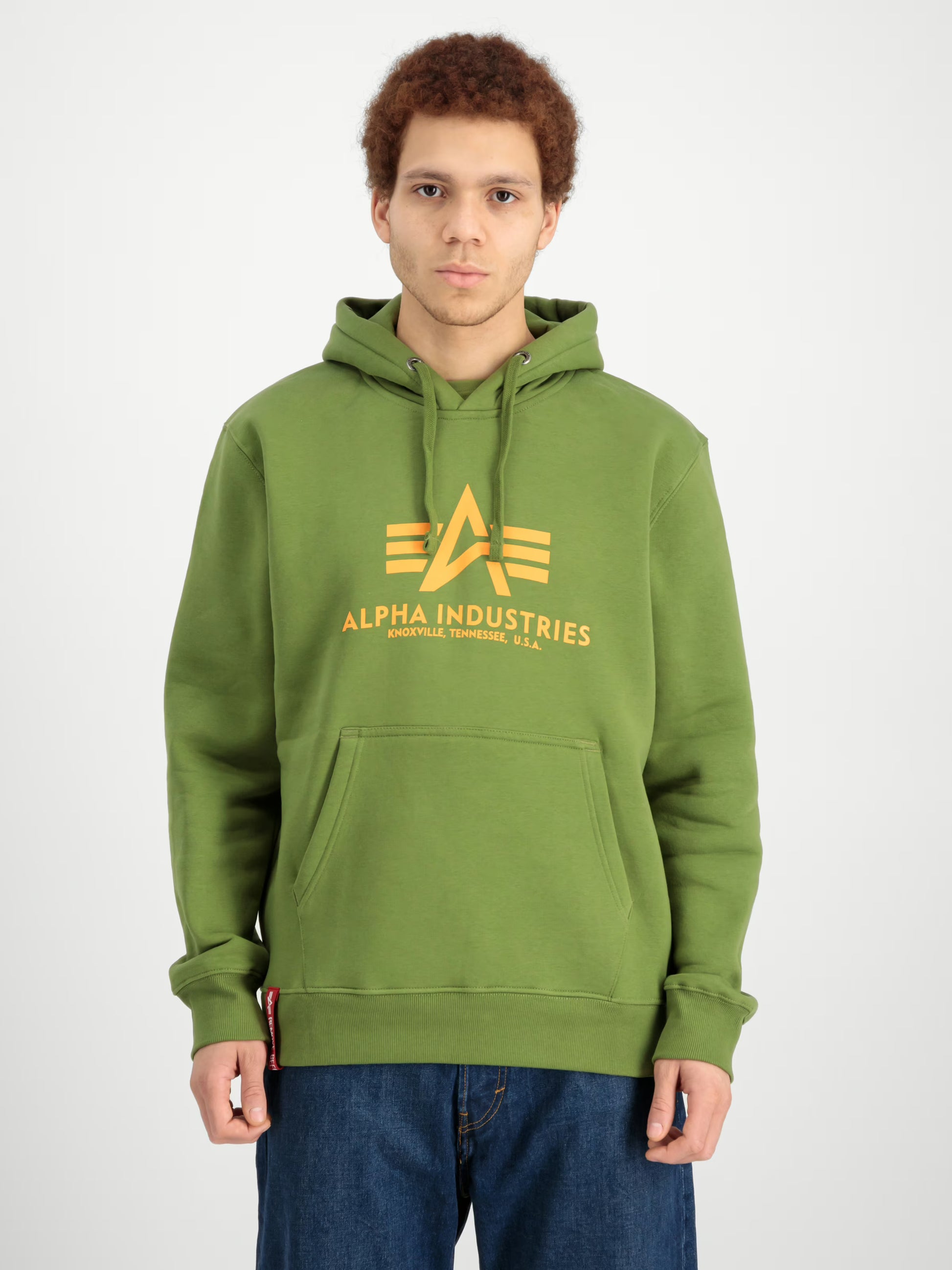 Alpha Industries Basic Hoodie – Kapuze mit Kordelzug und Ösen