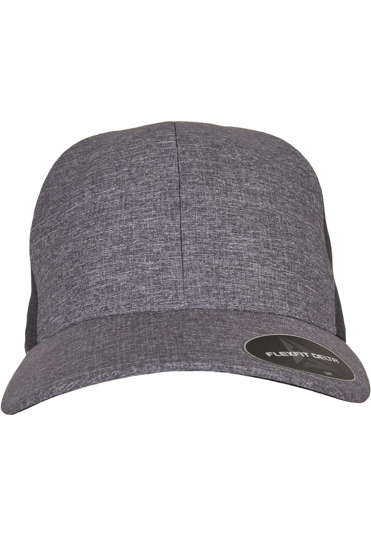 Flexfit Delta Carbon Cap in 2-Tone Melange Blue und Charcoal in der Frontansicht