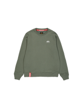 Laden Sie das Bild in den Galerie-Viewer, Alpha Industries Basic Small Logo Sweatshirt - dark olive
