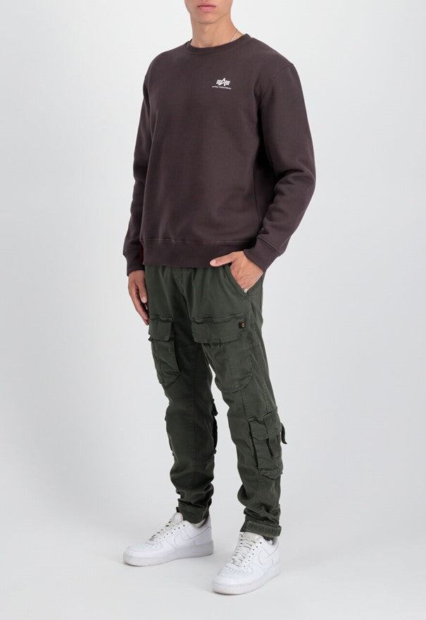 Alpha Industries Basic Small Logo Sweatshirt - hunter brown