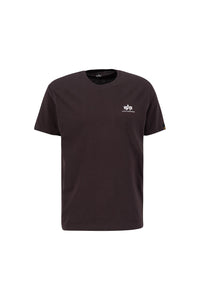 Alpha Industries Basic T-Shirt Small Logo - hunter brown