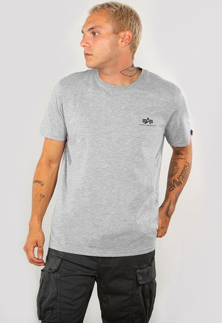 Alpha Industries Basic T-Shirt Small Logo - grey heather