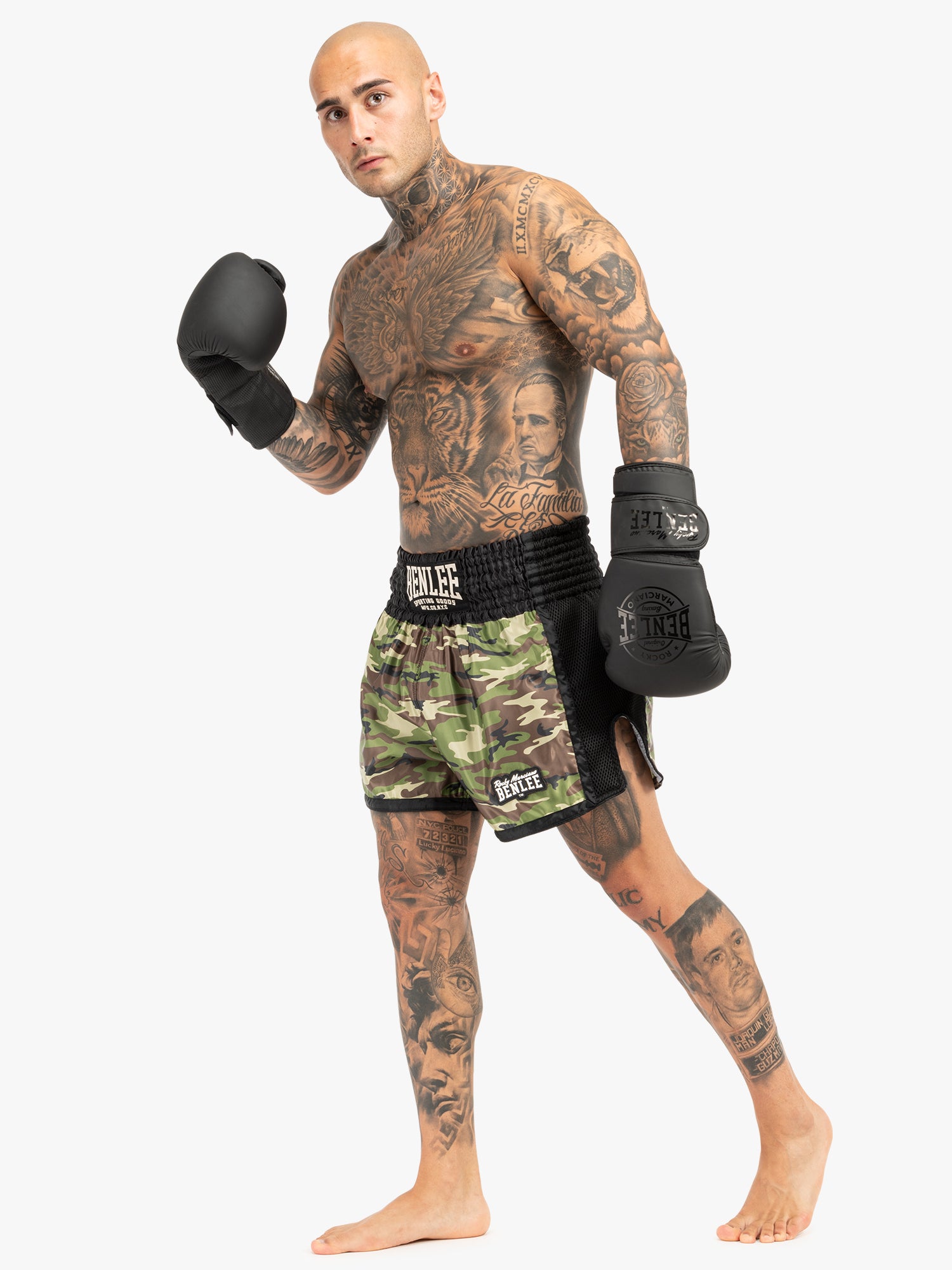 BENLEE 190043 Hinkley Thaiboxhose  Camo Woodland