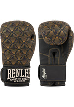 Laden Sie das Bild in den Galerie-Viewer, BENLEE  190048 Boxhandschuhe aus Kunstleder - Schwarz/Gold
