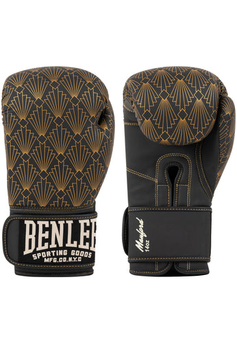 BENLEE  190048 Boxhandschuhe aus Kunstleder - Schwarz/Gold