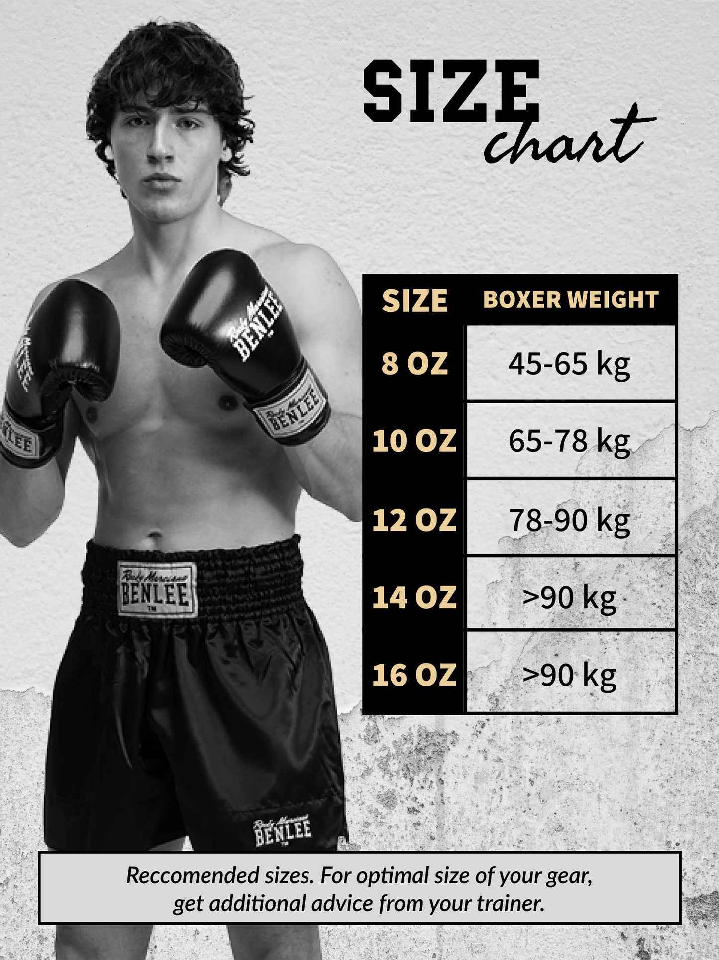 BENLEE Boxhandschuh aus robustem Lederimitat mit breitem Klettverschluss und starker Polsterung für Training und Sparring.