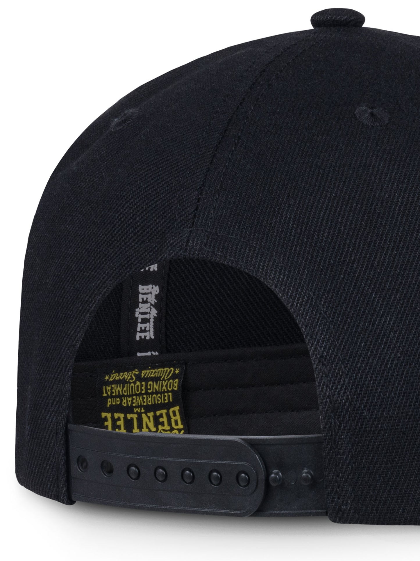 Schwarze BENLEE Snapback-Kappe mit Logo
