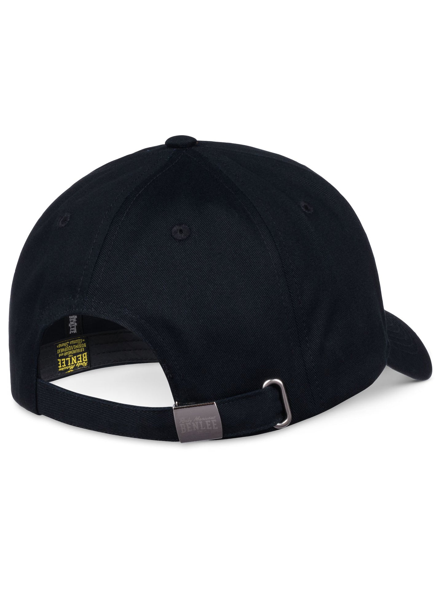 Schwarze BENLEE Basic Kappe aus Baumwolle mit 3D Logo Print