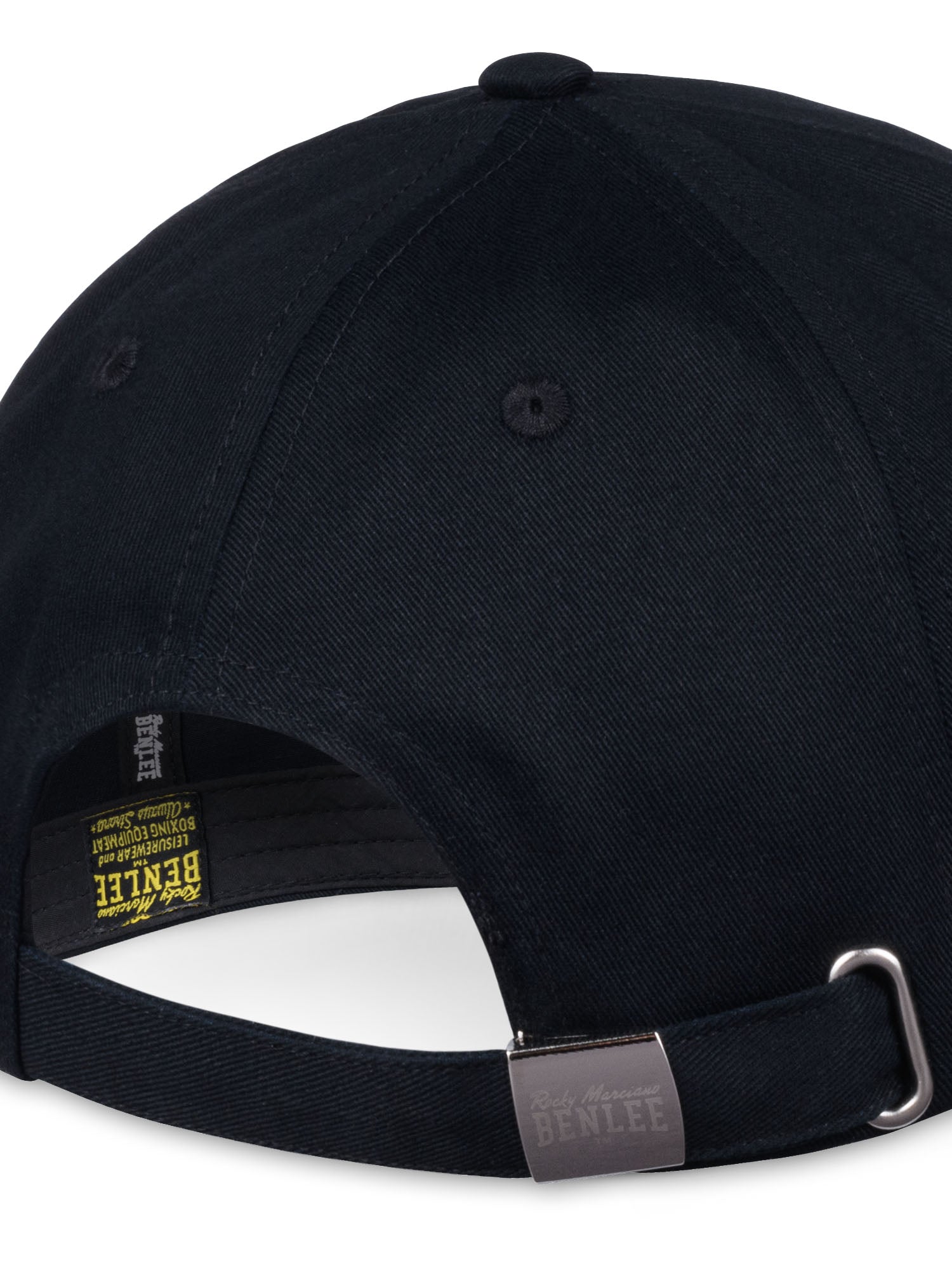 Schwarze BENLEE Basic Kappe aus Baumwolle mit 3D Logo Print