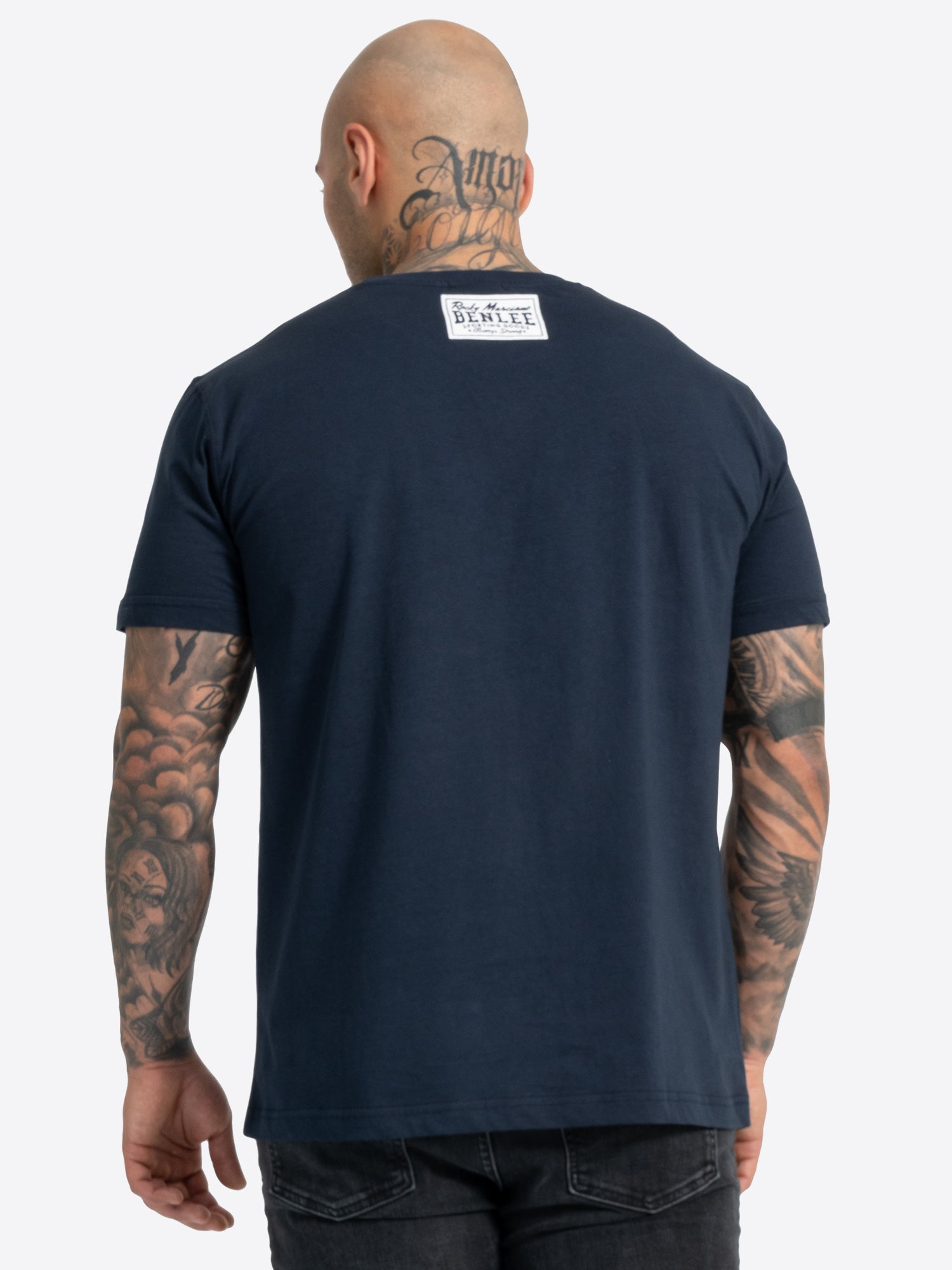 BENLEE 190104 Retro Logo T-Shirt - Dunkel Navy