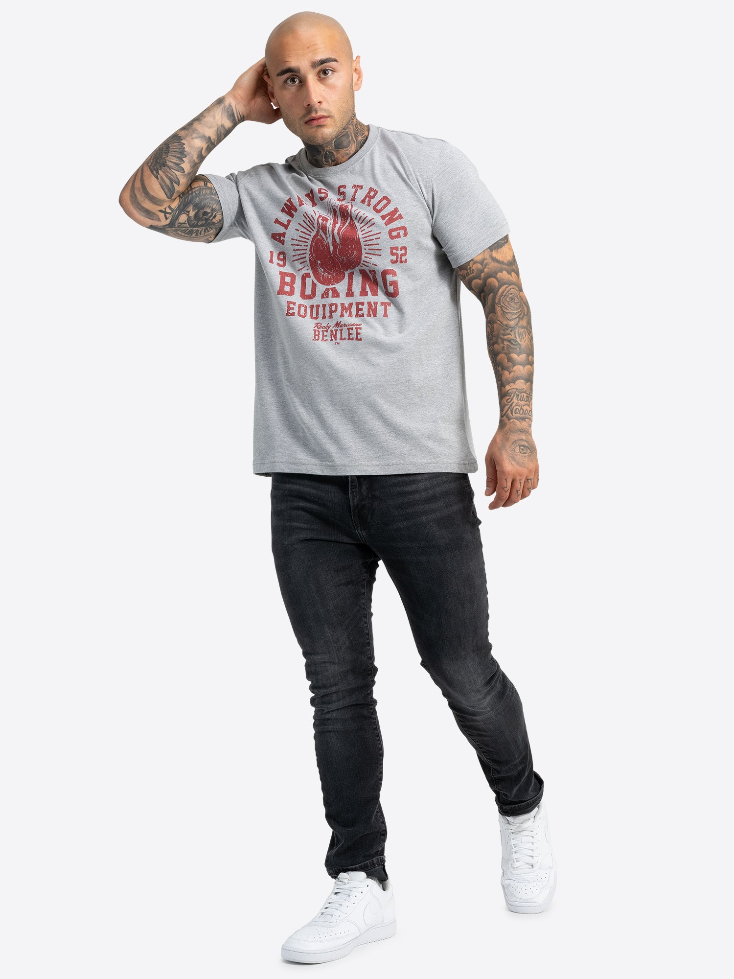 BENLEE 190727 Equipt T-Shirt Marl Grey