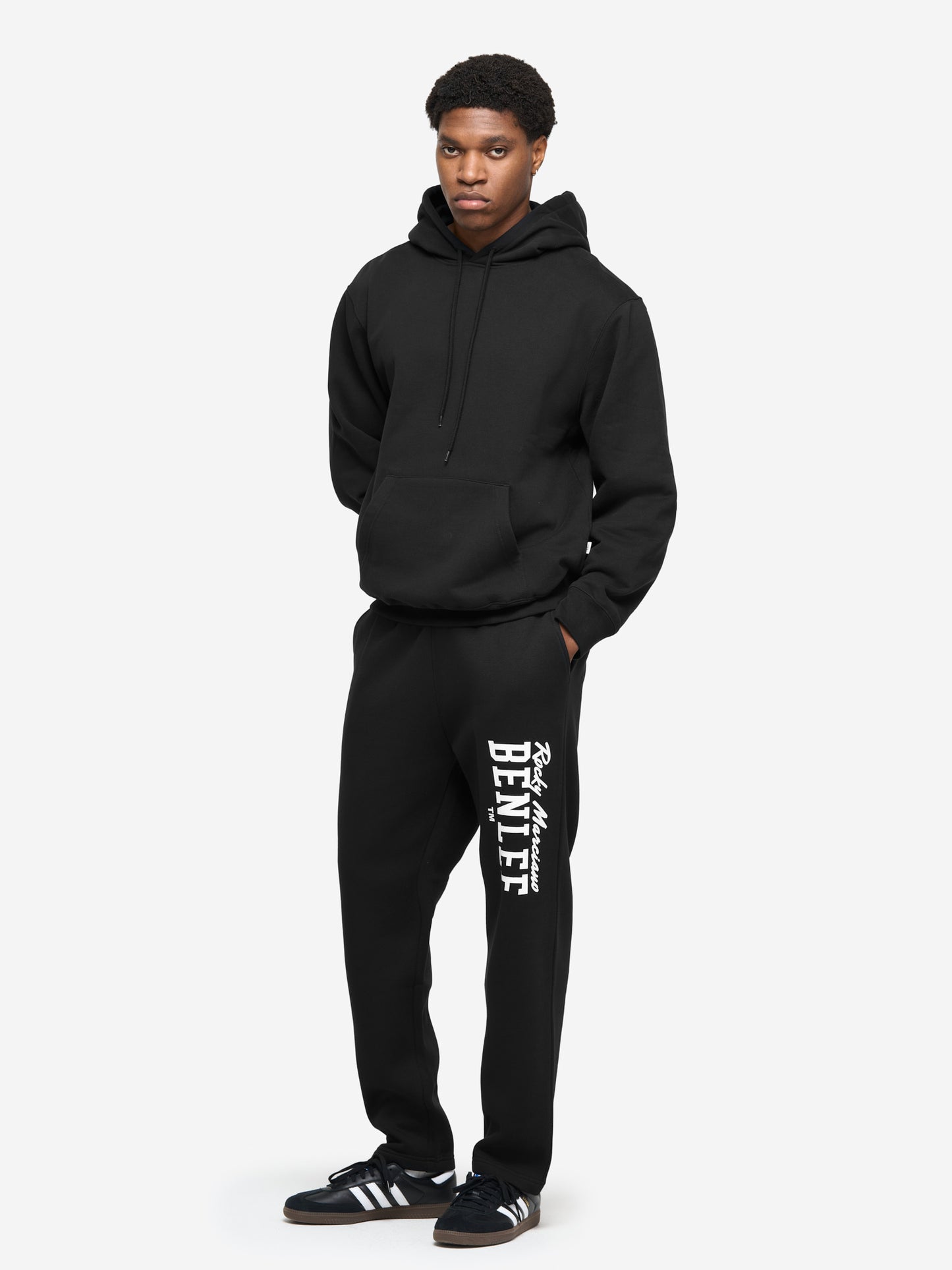  Schwarze BENLEE Herren Jogginghose mit Logo, reguläre Passform
