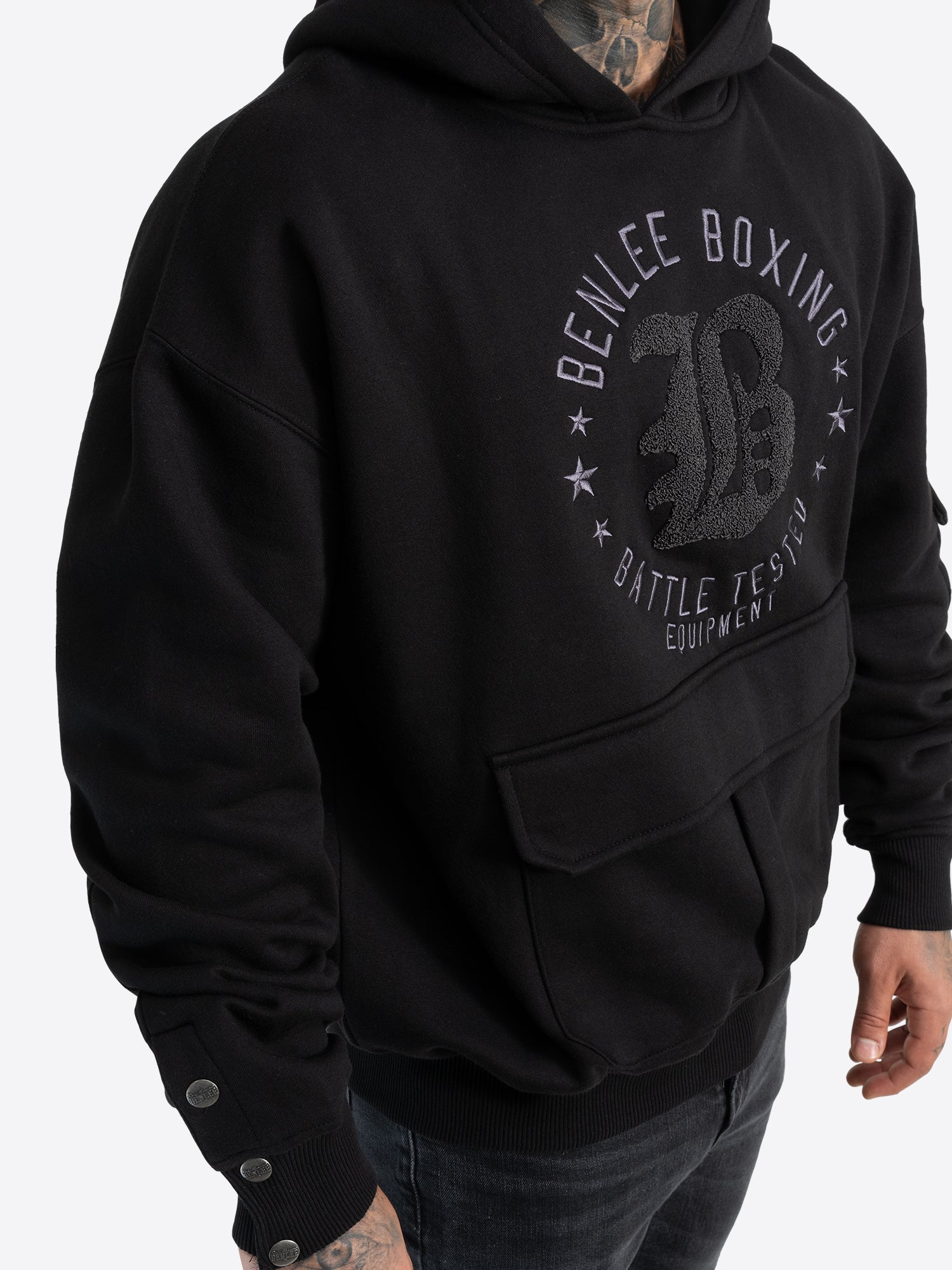BENLEE  190756 Mitchell Kapuzenpullover - Schwarz